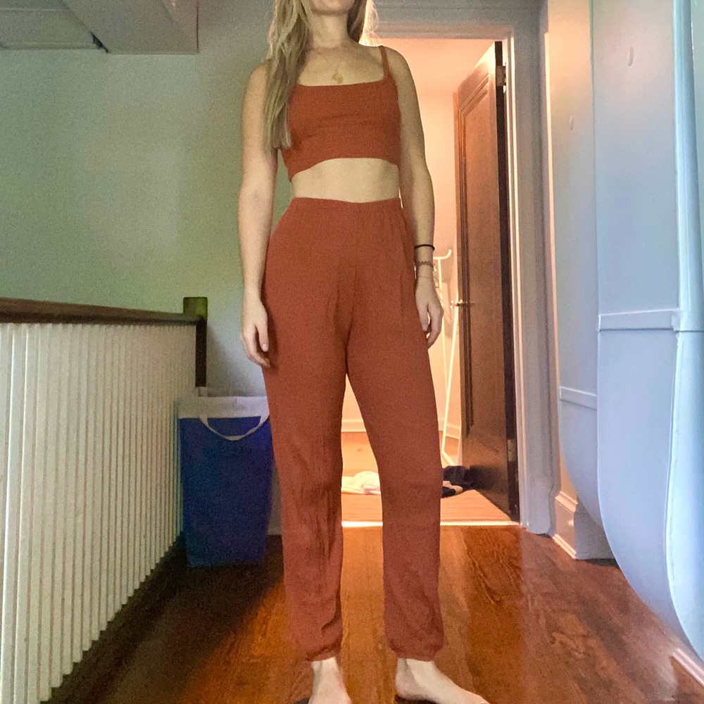 Waffle Knit Lounge Set
